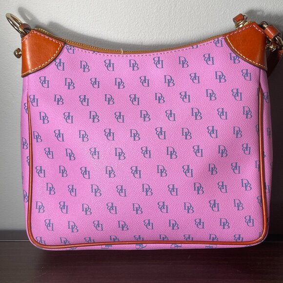 Dooney & Bourke Pink Monogram Shoulder Bag–Classic DB Logo– Excellent Condition - Picture 4 of 8